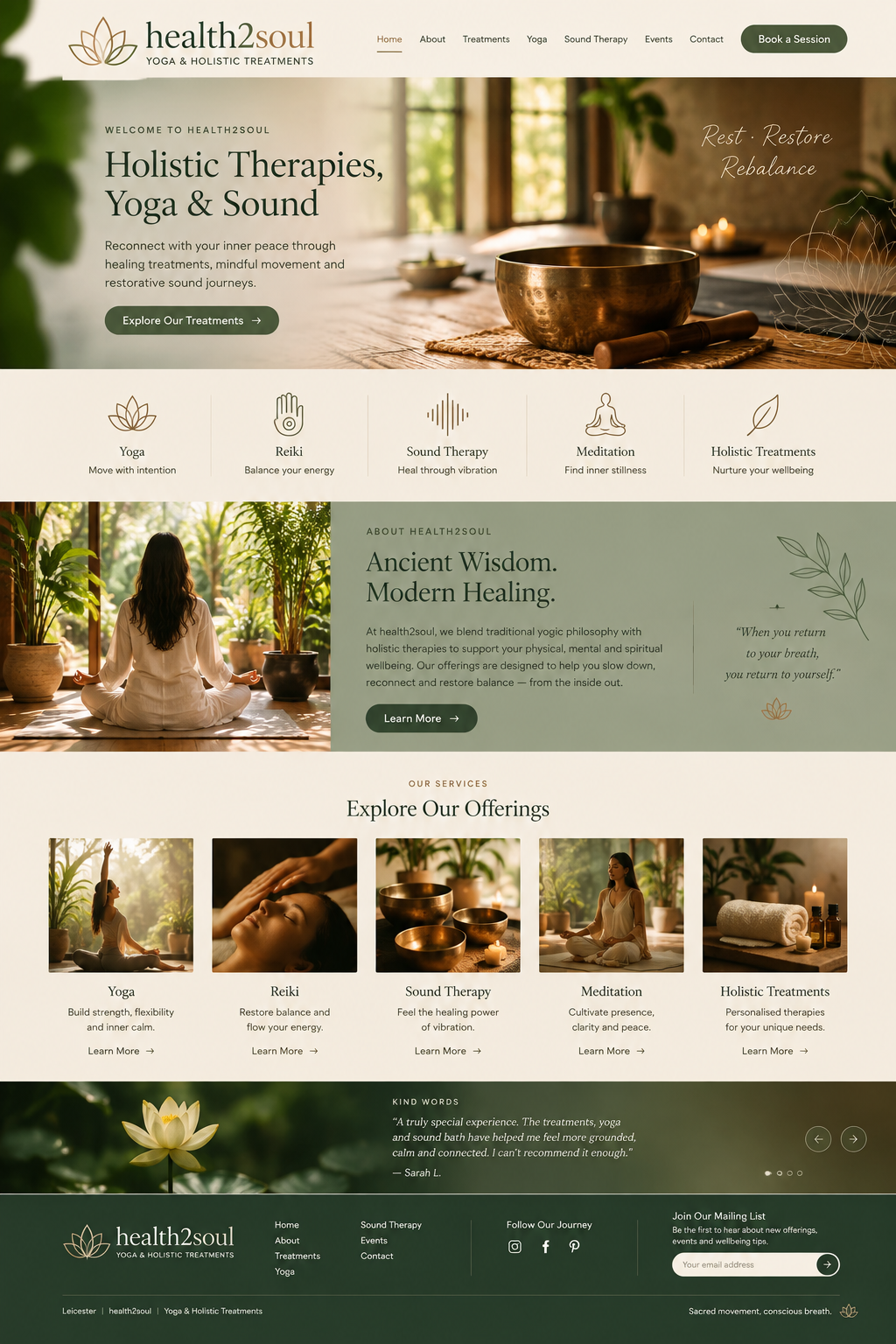 Health2Soul - Yoga and Holistic Treatments